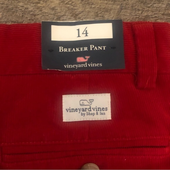 Girls Vineyard Vines red corduroy pants NWT just in time for Valentine’s Day - Picture 11 of 13